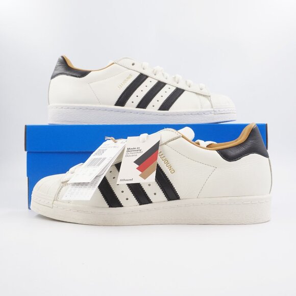 adidas Superstar 82 JJJJound Sneakers in Off-White - Men's Size 8.5 (IH8148) NEW - Picture 12 of 12